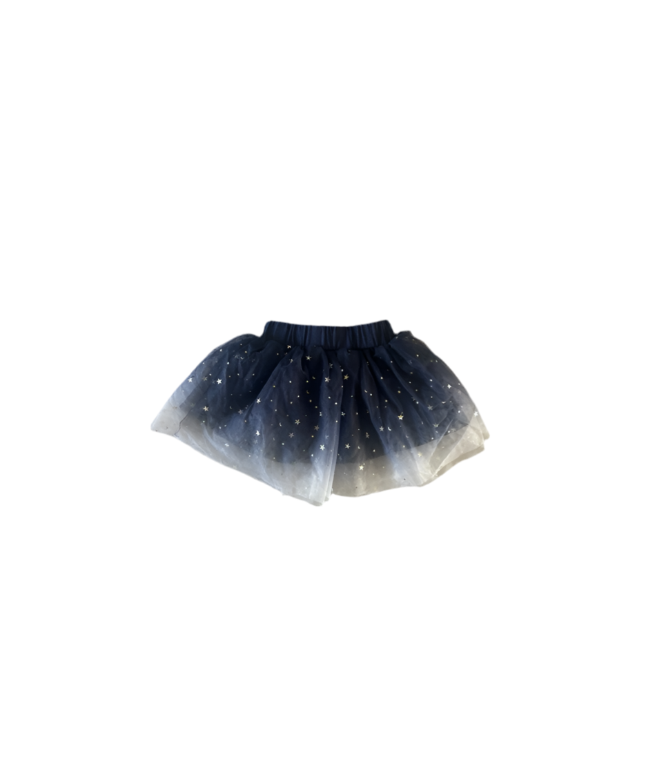 Navy Blue “Daddy’s Princess” Onesie & Starry Tulle Skirt Set